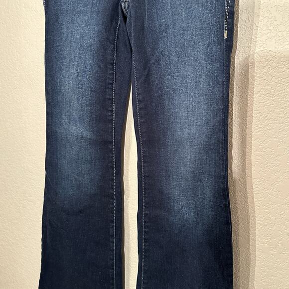 Ariat Women's Straight Leg Jeans - Dark Blue - Picture 4 of 14